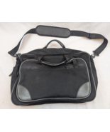 L.L. Bean Canvas w/ Leather Messenger CrossBody Travel Laptop Bag Briefcase - $630.79 MXN