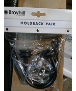 (2-Pk) Broyhill Maya Curtain Holdbacks Matte Black 810489231 - $15.51 CAD