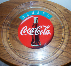 ALWAYS COCA-COLA Glass Platter - 13&quot; diam - EUC! - £15.68 GBP