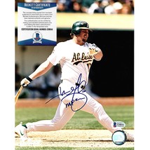 Jason Giambi Oakland Athletics Autograph Signed 8x10 Photo MVP 2000 Beck... - £102.84 GBP