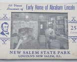 Vintage Souvenir Card Set 20 Views of Early Home of Abraham Lincoln - Ne... - $15.79
