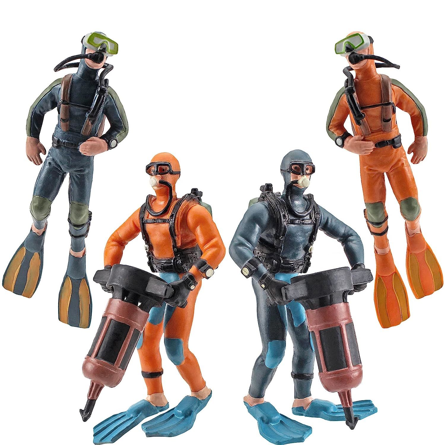 Primary image for Realistic Ocean Adventure Team People Toy Playset Underwater Adventure Figure Mo