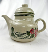 Waechtersbach Large Tea Kettle High Fired Ceramic Earthenware Floral Mot... - £11.13 GBP