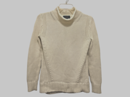Womens J.Crew White Cotton Knitted Pullover Sweater Size Small - $24.74