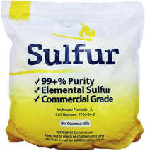 Duda Energy 10 Lb Yellow Sulfur Powder Fertilizer, Commercial Grade, Ele... - £39.33 GBP