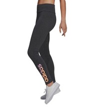 adidas Womens Linear-Logo Full Length Leggings Size X-Small, Dark Grey H... - £35.55 GBP