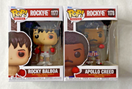 (2 Funko Pops) Movies Funko Pop Vinyl Figures Boxers Rocky Balboa &amp; Apollo Creed - £53.37 GBP