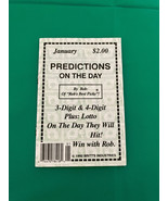 1992 January predictions on the day Britt&#39;s industries lottery book booklet - $19.75