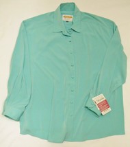 TILLEY SILKS Endurables Women&#39;s SHIRT BLOUSE Long Sleeve Work Travel Wea... - $49.95