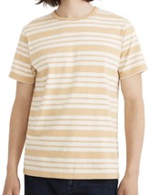 NWT MADEWELL Allday Stripe Crewneck T-shirt In Yellow &amp; White Stripes Size 2XL - £15.65 GBP