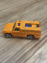 Vintage 1995 Hot Wheels Splatter Paint Series Rescue Ranger Orange 1:64 ... - $9.89