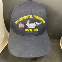USS Dwight D Eisenhower CVN-69 Navy Carrier Hat Cap Hook And Loop Adjustment - £18.90 GBP