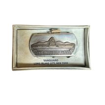 Vtg USS Saratoga CV-60 Metal Belt Buckle For Web Belts Vanguard Long Isl... - $64.34
