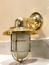 Authentic Brass Nautical Gooseneck Wall Sconce, Shade...-
show original title... - $132.05