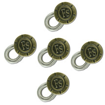 5-pack Waistband Extender - Spring Button with Engraved Design - $7.99