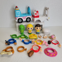 2010 Spin Master POP ON PALS Lot Figures Vehicles Accessories Arms Ice Cream - £10.09 GBP