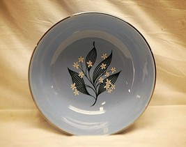 Old Vintage 50s Stardust Homer Laughlin 7-1/2&quot; Vegetable Bowl Skytone Blue MCM - £19.77 GBP