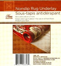 2 Non Slip Rubber UNDERLAY PADS Area RUG or Carpet GriPPer 18&quot; x 28&quot; woo... - $267.52 MXN