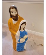 Vintage Don Featherstone Nativity Jesus, Mary &amp; Joseph 40&quot; Tall - $89.95