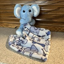 Little Beginnings Blue Elephant Lovey With Security Blanket - £13.62 GBP
