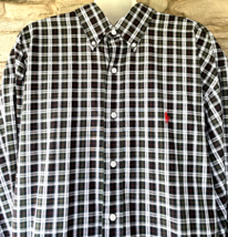Vintage Plaid Ralph Lauren Shirt BLAKE Mens XL Polo Button Down Lightweight - $35.84