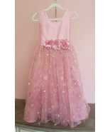 Dress Girl&#39;s Size 6 (110cm) Pink Flower Girl Wedding Birthday Princess P... - $749.87 MXN