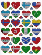 A338 Heart Love Kids Kindergarten Sticker Decal Size 13x10 cm / 5x4 inch Glitter - £1.99 GBP
