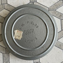 Metal Canister for a 5&quot; 8mm Film Reel - J.M. Fields Photo Dept. Stores - £15.52 GBP