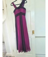 Designer Pearce Fionda Evening Gown Size 10 purple and Pink Pleated - £32.57 GBP