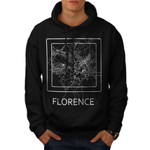 Wellcoda Florence City Map Mens Hoodie, Town Casual Hooded Sweatshirt - $32.68+