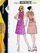 Misses' DRESS Vintage 1972 McCall's Pattern 3136 Size 14 UNCUT - $12.00