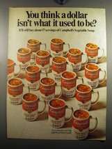 1968 Campbell&#39;s Vegetable Soup Ad - You think a dollar isn&#39;t what it used to be? - £14.53 GBP