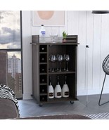 Baltimore Bar Cart: 6 Wine Cubbies, Espresso - €112,69 EUR