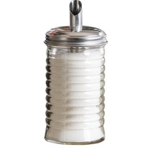 Tablecraft 12 oz Beehive Sugar Pourer with Stainless Steel Retro Pour Spout Top - £18.53 GBP
