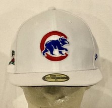 Chicago Cubs New Era Fitted 100 Year Anniversary Wrigley Patch Size 8 Fitted Cap - £23.32 GBP