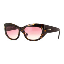 TOM FORD FT1065 52T Dark Havana/Gradient Bordeaux 55-17-125 Sunglasses N... - $178.25