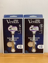 Lot of 2 Gillette Venus Deluxe Smooth Platinum - £17.44 GBP