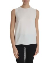 THEORY Damen Bluse Continuous Shell Elegant Solide Weiß Größe P J0102517 - £72.39 GBP