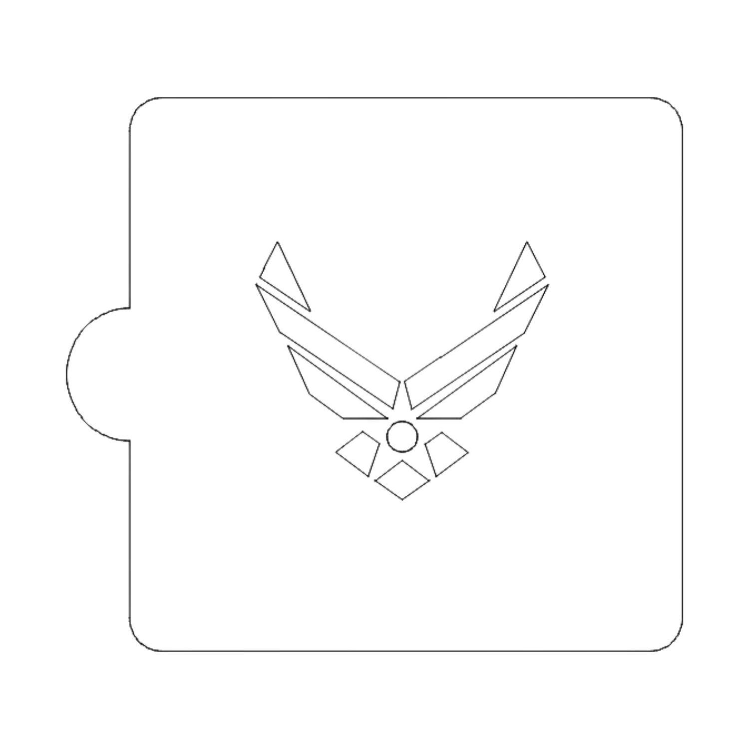 US Air Force Detailed Stencil for Cookie or Cakes USA Made LS3421 - $3.99
