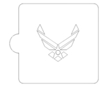 US Air Force Detailed Stencil for Cookie or Cakes USA Made LS3421 - $3.99