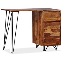 Writing Desk with 1 Drawer and 1 Cabinet Solid Acacia Wood - €286,52 EUR