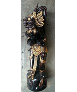 HANAMAN Hanuman handmade wood statue from Indonesia 39&quot; high BLACK GOLD ... - €300,32 EUR