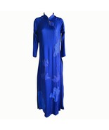 NWOT Women&#39;s Custom Design Navy Blue Beaded Ao Dai Size 6/8 - $67.20 CAD