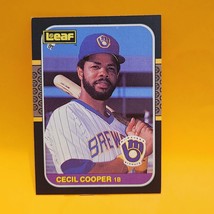 1987 Leaf Canadian - #230 Cecil Cooper Milwaukee Brewers Baseball Card - $1.39