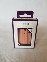 Genuine Leather Tetded Headphone Cable Organiser. Nude/Pink. - $10.62