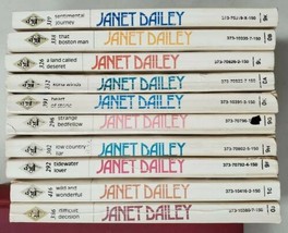 Lot of 10 Janet Dailey Difficult Decision Heart of Stone Wild and Wonderful - £21.36 GBP