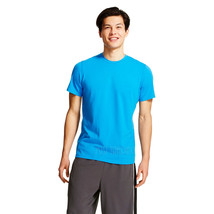 NWT C9 Champion Men's Performance Duo Dry Cotton T-Shirt Blue Stretch Tee Top S - $14.99