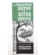 Vtg Original Bayou and River Cruise VOYAGER Brochure New Orleans Jean La... - £9.47 GBP