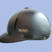 Troxel Legacy Gold Equestrian Riding Helmet Black Medium New with Tags - $59.99