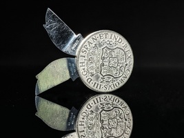 1768 Silver Coin Vintage Pocket Knife image 3